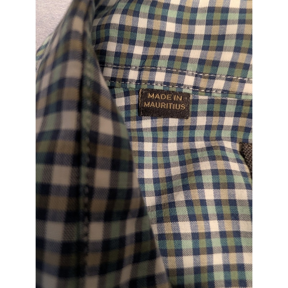 Rodd & Gunn Button‎ Down Shirt Mens XL Green Check Sports Fit Italian Fabric EX - Picture 4 of 11